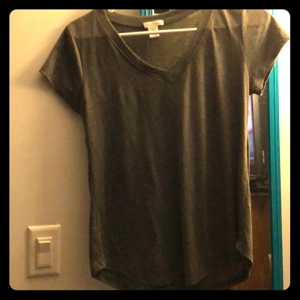 Bozzolo - Army Green - Round Bottom -high/low Tee